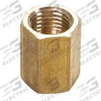 SUR&R Brake Line Union: Inverted Flare Union, 3/8"-24 Thread Size, Brass, 3/16 in Outside Dia, 4 PK (MPN BR405). Key specifications — Material: Brass; Product Type: Inverted Flare Union; Thread Size: 3/8"-24; Brand: SUR&R; Color: Bronze.