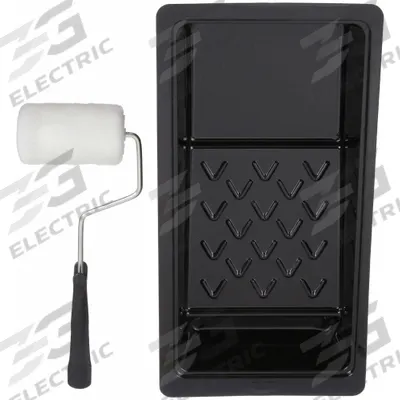 WOOSTER Trim Paint Roller Kit: 4 Wire Cage Roller Frame, 4 in Roller Lg - Roller & Tray Kits