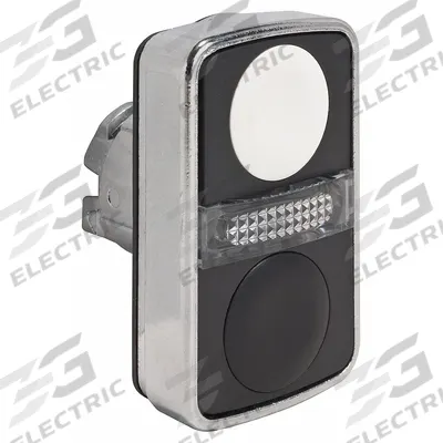 SCHNEIDER Multihead Operator: Illuminated, 3 Button, Flush Profile - Illuminated Multihead Push-Button Operators