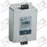 SOLAHD Surge Protection Device: Single Phase, 120V AC, 1 Poles, 2 + Ground Wires, L-G/L-N/N-G (MPN STFV15010N). Key specifications — Voltage: 120V AC; Number of Wires: 2 Wires + Ground; Modes of Protection: N-G; Max. Continuing Operating Voltage: 150 V AC; Short Circuit Current Rating: Not Rated; Filtering: Yes; Enclosure Material: Epoxy Encapsulated Plastic; Mounting Style: Surface.