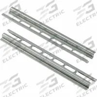 SQUARE D Terminal Block Mounting Track: NEMA, Std, 6 in Overall Lg, Steel, 0.22 in Overall Ht (MPN 9080GH106). Key specifications — Channel Description: Standard; Manufacturer Part Number: 9080GH106; Channel Type: NEMA; Brand: SQUARE D; Material: Steel.