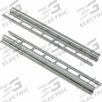 SQUARE D Terminal Block Mounting Track: NEMA, Std, 6 in Overall Lg, Steel - Mounting Channels for Terminal Blocks