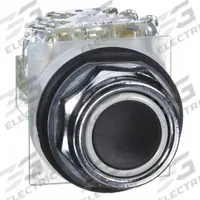 SCHNEIDER Flush Push Button Operator: Non-Illuminated, Flush Profile, Metallic, 30 mm, SPDT (MPN 9001KR1BH13). Key specifications — Brand: SCHNEIDER; Action: Momentary; Series: 9001K; Push Button Material Type: Metallic.