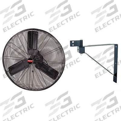 Dayton Mounted Fan: 30 in Blade Dia, 120V AC, 1/4 hp Motor HP, Ceiling/Wall Mount - Standard Industrial Wall-Mount Fans