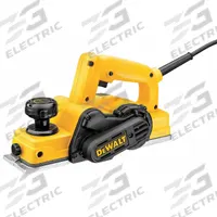 DEWALT Corded Hand Planer: Flat, 120V AC, 5.5 A, 3 1/4 in Blade Wd, 1/16 in Cutting Dp, 17,000 RPM (MPN D26676). Key specifications — attr216859: 120V AC; attr306455: Steel; attr216833: DEWALT.