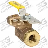 APOLLO Manual Two-Way Ball Valve: 3/8 in, Bronze, Straight, FNPT x FNPT, 600 psi Max. Pressure (CWP) (MPN 75-102-41). Key specifications — Brand: APOLLO; Handle: Locking Lever.