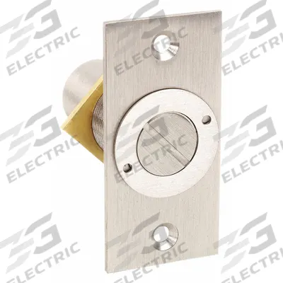 KABA ILCO Door Strike Plate: Universal, 2 15/16 in Lg, 1 3/8 in Wd - Dust-Proof Strike Plates