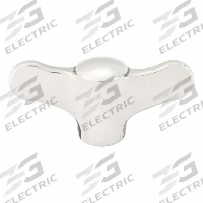 APPROVED VENDOR Hand Knob: Wing, Stainless Steel, #10-24 Thread, 15 mm Thread Lg - Corrosion-Resistant Wing Knobs with Threaded Hole