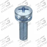 SEMS Screw: Split Lock, #8-32 Thread Size, 5/8 in Lg, Steel, Zinc-Plated, Pan, Phillips, 100 PK (MPN MPPLI0-800620-100P). Key specifications — Drive Size: #2.