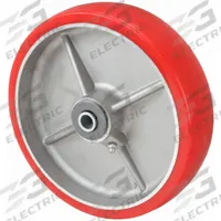 APPROVED VENDOR Caster Wheel: 6 in Wheel Dia., 2 in Wheel Wd, Polyurethane, 1,200 lb Load Rating (MPN 2RZE7). Key specifications — Brand: APPROVED VENDOR; Wheel/Tread Color: Red.