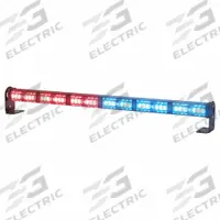 CODE 3 Warning and Directional Light Stick: Combo Warning and Directional Light, Blue/Red, 50 W Watt (MPN MTS626S-RB). Key specifications — Brand: CODE 3; Lens Color: Clear; Number of Flash Patterns: 41; Installation Type: Removable; Operating Voltage: 12 to 24V.