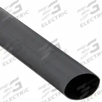 3M Heat Shrink Tubing: 0.8 in I.D. Before Shrinking, 0.22 in I.D. After Shrinking, 4 ft Lg, 20 PK (MPN MDT-0800-48A). Key specifications — Color: Black; Brand: 3M.