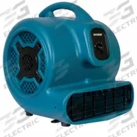 Centrifugal Blower: 3,600 cfm, 1 hp, Fixed Frame, 115V AC, 3 Speeds, Blue, Variable, Polypropylene (MPN P-830-Blue). Key specifications — Product Type: Centrifugal Blower; GFCI Protected: No; Number of Speeds: 3; Housing Material: Polypropylene; Brand: XPOWER; Nominal Voltage: 115V AC.