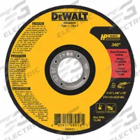 DEWALT Abrasive Cut-Off Wheel: Type 1, 4 1/2" x 0.04" x 7/8", Aluminum Oxide, 60 Grit, A60T (MPN DWA8062F). Key specifications — Series: A60T; Brand: DEWALT.