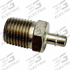 MEM-CO Mini Barb Fitting: 3/8 in Pipe x 3/16 in ID Size, MNPT x Tube, Brass, 1 1/16 in Overall Lg (MPN 3/8B5-NP). Key specifications — Brand: MEM-CO.