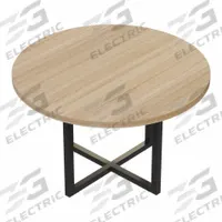 MIRELLA Conference Table: Circle, Fiberboard, Sand Dune, 29 1/2 in Overall Ht, 42 in Overall Dia (MPN MR42RSDD). Key specifications — attr987891: Traditional Leg; attr987894: Fiberboard; attr987867: Steel; attr987857: MIRELLA; attr987872: Steel.