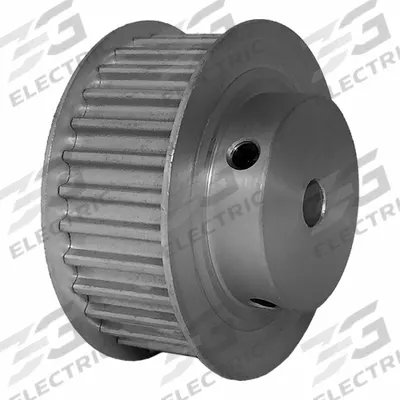 Dayton Timing Pulley: Modified Curvilinear, Fixed, For GT Timing Belt Section - GT Section Fixed-Bore Timing Pulleys with Hub