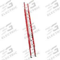 WESTWARD Extension Ladder: 24 ft Ladder Size, Fiberglass, 300 lb Load Capacity, 50 lb Wt, 2 Sections (MPN 44YY60). Key specifications — Color: Red; Brand: WESTWARD; Included Features: Mar-Resistant End Caps; Removable Fly: Fixed.