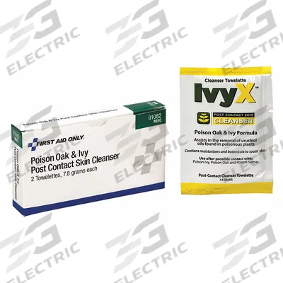 APPROVED VENDOR Post-Contact Cleanser: Cream/Wipes, 0.25 oz - Poison Ivy, Oak & Sumac Post-Contact Cleansers