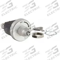 BATTERY DOCTOR Master Disconnect Switch: In-Line Rotary, In-Line, Negative, 12V, 500 A Max Current (MPN 20243-7). Key specifications — Polarity: Negative; Maximum Voltage: 12V; Maximum Surge Current: 5,000 A; Contact Material: Silver Plated Copper; Brand: BATTERY DOCTOR.