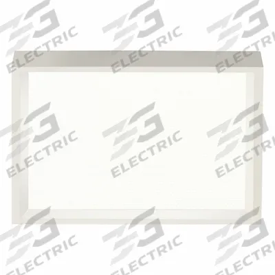 LIGHTOLIER Square Downlight: 6 in Dia, White, 5/8 in Ht, 1,000 lm, 3500K, 14 W - Low-Profile Square Surface-Mount Downlights