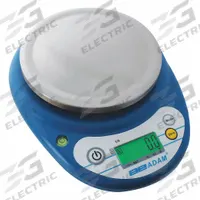 ADAM EQUIPMENT Compact Bench Scale: 500 g Capacity, 0.1 g Readability, g/lb/oz, 0.1 g Repeatability (MPN CB 501). Key specifications — Brand: ADAM EQUIPMENT; Display Type: LCD.
