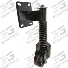 APPROVED VENDOR Side Mount Caster: Swivel, Rubber, 3 in Wheel Dia., 1 7/8 in Wheel Wd, Steel, Black (MPN 982-3UM). Key specifications — Wheel Bearing Type: Roller; Brand: APPROVED VENDOR.