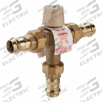 WATTS REGULATOR Thermostatic Mixing Valve: 3/4 in Inlet Connection Size, Press x Press - Point-of-Use Mixing Valves
