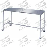 LAKESIDE Instrument Table,H Frame,SS,72 X 24: Fixed Ht, Stainless Steel, 72 in x 24 in (MPN 8395). Key specifications — Unit Type: Not Expandable or Modular; For Environment: Food Service; Assembly: Fully Assembled; Wheel Material: Rubber; Frame Material Finish: Unfinished; Mobility: Casters; Height Adjustability: Fixed Height; Included Components: No Additional Components.