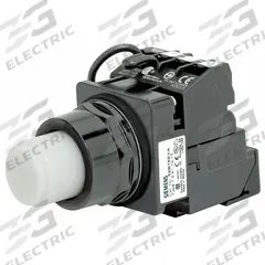 SIEMENS Illuminated Push Button: Illuminated, Extended Profile, Non-Metallic, 30 mm, 1NO/1NC (MPN US2:52BT6GBA). Key specifications — Brand: SIEMENS; Action: Momentary; Series: Class 52; Push Button Material Type: Non-Metallic.