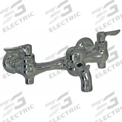 AMERICAN STANDARD Straight Service Sink Faucet: Wall, Centerset, Cast Brass, Chrome, Straight (MPN 8350243.002). Key specifications — Color/Finish: Chrome; Includes: Bucket Hook.