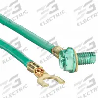 IDEAL Grounding Pigtail: Copper, Green, Fastening Ground Conductor, 8 in Overall Lg (MPN 30-3184). Key specifications — For Product Type: Fastening Ground Conductor; Brand: IDEAL; Accessory Type: Grounding Pigtail; Color: Green; Material: Copper.