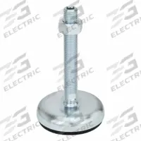 JW WINCO Male-End Leveling Mount: Swiveling Stud, 5/8"-11 Thread Size, 3.15 in, 2,473 lbf Capacity (MPN 30-80-5/8X11-75-A1-UK). Key specifications — Base Shape: Round; Load Capacity: 2,473 lbf; Thrust Pad Material: Buna-N; Includes: Nut.