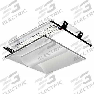 LITHONIA LIGHTING LED Retrofit Kit: 2 ft Lg, 2 ft Wd, 3,821 lm, 4000K, 29.5 W - LED Center-Basket Troffer Retrofit Kits
