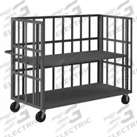 APPROVED VENDOR Stock Truck: 3,000 lb, Flush Lip, 31 in L x 79 in W x 58 in H Overall Dim., Phenolic (MPN OPTFB-7230-1AS-95). Key specifications — Shelf Adjustability: Adjustable; Brand: APPROVED VENDOR; Color: Gray; Caster/Wheel Configuration: (2) Swivel.