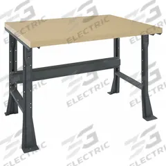 TENNSCO Workbench: Fixed Ht, Butcher Block, 48 in x 36 in, 4,000 lb Overall Load Capacity, Gray (MPN WB-1-3648W). Key specifications — Brand: TENNSCO.