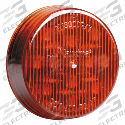 MAXXIMA Clearance Marker Light: Clearance Light, LED, Round, Surface Mount, Red - Clearance Lights