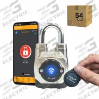 EGEETOUCH Bluetooth Padlock: Silver, Zinc Die-Cast, Stainless Steel Shackle (MPN 5-02501-94-54). Key specifications — attr1351169: NFC; attr1320070: Series 5th Gen; attr1314123: EGEETOUCH.