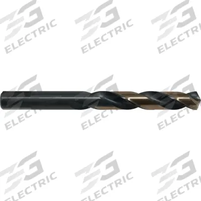 CLE-LINE Mechanics Length Drill Bit: 5/32", 135° Split Point, Black & Gold HSS - High-Speed Steel Mechanics-Length Drill Bits