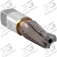 OSG Pipe and Conduit Thread Tap: 1/8"-27 NPT, 3 Flute, Interrupted Thread, V Coated Cobalt (MPN 1205300208)