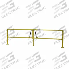 Safety Gate: Manual Operation, Personnel Impact Rating, Steel, Powder Coated, Vertical Swing, Yellow (MPN 428-535-001). Key specifications — Material: Steel; Color: Yellow; Finish: Powder Coated; Includes Safety Guard: Safety Guard Not Included; Reflective: Non-Reflective; Swing Direction: Vertical; Includes: Anchor Bolts; Brand: GARLOCK SAFETY SYSTEMS.