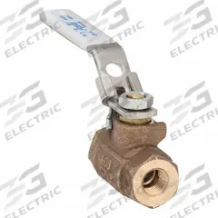 APOLLO Manual Two-Way Ball Valve: 1/4 in Size, Bronze, Straight, FNPT x FNPT, Std Port Ball Port (MPN 70LF10127). Key specifications — Brand: APOLLO; Handle: Locking Lever.