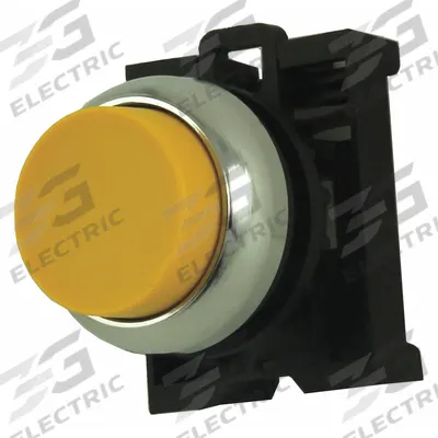 EATON Extended Push Button: 22 mm Mounting Size, Metallic - Extended-Length Push-Button Operators