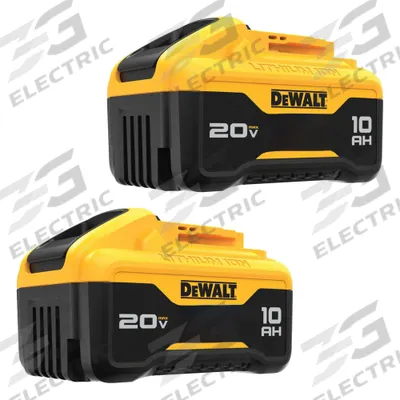 DEWALT Battery: 20V MAX*, 10 Ah, 2 Batteries Included, 20V DC - DEWALT Cordless Tool Batteries
