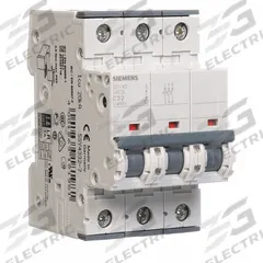 SIEMENS IEC Supplementary Protector: 32 A Amps, 72V DC, 10kA at 400V AC, Screw Clamp, 5SY4, 400V AC (MPN 5SY43327). Key specifications — Terminal Connection: Screw Clamp; Series: 5SY4; AC Voltage Rating: 400V AC; DC Voltage Rating: 72V DC; Max. AIR Rating: 10kA at 400V AC; Brand: SIEMENS.