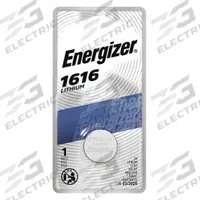 ENERGIZER Coin Cell Battery: 1616 Battery Size, Lithium / Manganese Dioxide, 60 mAh Capacity, 3V DC (MPN ECR1616BP). Key specifications — Voltage - Batteries: 3V DC; Battery Chemistry: Lithium / Manganese Dioxide; Product Type: Coin Cell Battery; Battery Size: 1616; Brand: ENERGIZER; Voltage - Subhead: 3V DC.