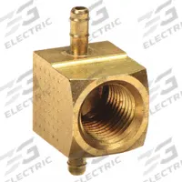 PARKER Barbed Tee: 5/32 in ID x 5/32 in ID x 1/8 in Pipe Size, Barbed x Barbed x FNPT, Brass, Rigid (MPN 237-5/32-2). Key specifications — Brand: PARKER.