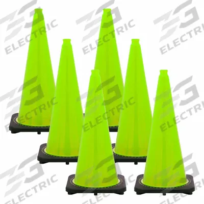 MR. CHAIN Traffic Cone: MUTCD/NCHRP-350, 28 in Cone Ht, Green, Non-Reflective, PVC - Traffic Cones for Roadway Use