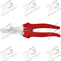 KNIPEX Industrial Shears: Right-Hand, 7 1/2 in Overall Lg, Straight, Stainless Steel, Rounded, Red (MPN 95 05 190). Key specifications — attr308500: Stainless Steel; attr308502: Red; attr308505: Right-Hand; attr308522: Plast; attr324896: KNIPEX.