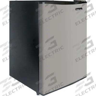 DANBY Refrigerator: Stainless Steel, 2.2 cu ft Total Capacity, 1 Shelves - Mini Refrigerators